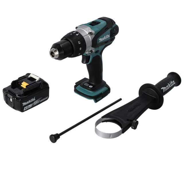 Taladro de percusión sin cable Makita DHP 458 M1 18 V 91 Nm + 1x batería recargable 4,0 Ah - sin cargador