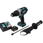 Makita DHP 458 RT1 Perceuse-visseuse à percussion sans fil 18 V 91 Nm + 1x Batterie 5,0 Ah + Chargeur
