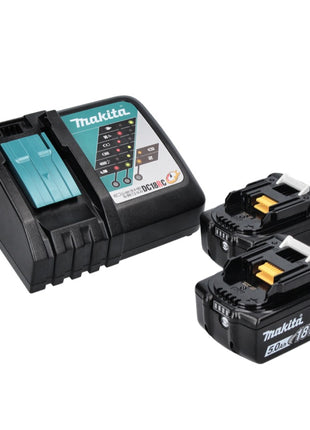 Taladro percutor inalámbrico Makita DHP 458 RT 18 V 91 Nm + 2 baterías 5,0 Ah + cargador