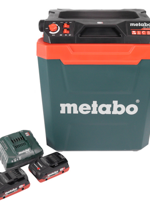 Metabo KB 18 BL Glacière sans fil 18 V avec fonction maintien au chaud 28 l Brushless + 2x batterie 4,0 Ah + chargeur