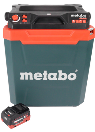 Nevera de batería Metabo KB 18 BL 18 V con función de calentamiento 28 l sin escobillas + 1x batería 5,5 Ah - sin cargador