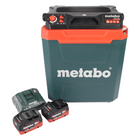 Enfriadora sin cable Metabo KB 18 BL 18 V con función de mantenimiento del calor 28 l sin escobillas + 2x batería recargable 5,5 Ah + cargador