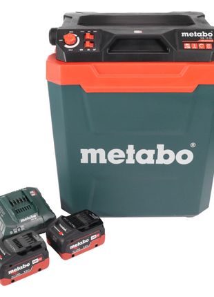 Metabo KB 18 BL Glacière sans fil 18 V avec fonction maintien au chaud 28 l Brushless + 2x batterie 5,5 Ah + chargeur