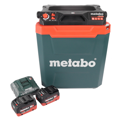 Metabo KB 18 BL Glacière sans fil 18 V avec fonction maintien au chaud 28 l Brushless + 2x batterie 5,5 Ah + chargeur