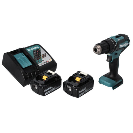 Makita DHP 485 RM cordless impact drill 18 V 50 Nm brushless + 2x rechargeable battery 4.0 Ah + charger