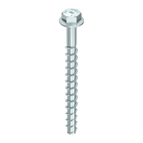 HECO MULTI MONTI plus SS anclaje de tornillo 7,5 x 70 mm 50 piezas (48395) tornillo para hormigón, cabeza hexagonal, galvanizado azul, A2K