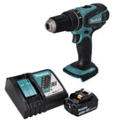 Makita DHP 456 RT1 Perceuse-visseuse à percussion sans fil 18 V 50 Nm + 1x Batterie 5,0 Ah + Chargeur