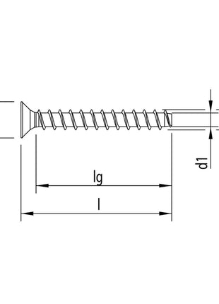 HECO MULTI MONTI plus F Schraubanker 5,0 x 40 mm 200 Stück ( 54265 ) Betonschraube, Senkkopf, T-Drive, verzinkt blau, A2K - Toolbrothers