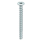 HECO MULTI MONTI plus F Vis d'ancrage 7,5x60mm, Vis à béton, Tête fraisée, T-Drive, Zinguée bleue, A2K, 50 pcs. (48511)