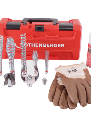 Rothenberger Spiral Werkzeug Set 16 + 22 mm DuraFlex ( 1500003705 ) für Akku Rohrreinigungsmaschine R600 VarioClean - Toolbrothers