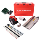 Rothenberger PIPECUT mini sierra universal a batería 18 V 125 mm + 1x batería 4,0 Ah + cargador + riel guía + maletín (1000003398)