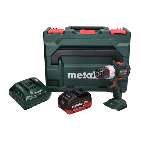 Taladro percutor a batería Metabo SB 18 LT BL 18 V 75 Nm sin escobillas + 1x batería 5,5 Ah + cargador + metaBOX