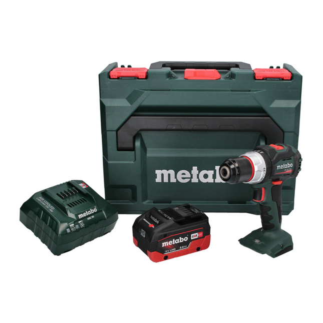Taladro percutor a batería Metabo SB 18 LT BL 18 V 75 Nm sin escobillas + 1x batería 8,0 Ah + cargador + metaBOX