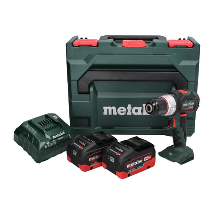 Taladro percutor a batería Metabo SB 18 LT BL 18 V 75 Nm sin escobillas + 2 baterías 8,0 Ah + cargador + metaBOX
