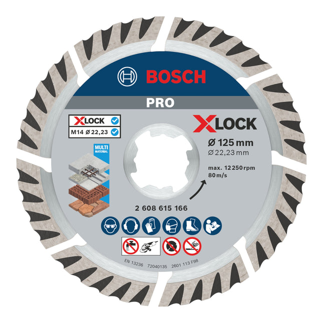 Bosch Expert X-LOCK Disco da taglio diamantato Standard for Universal 125 x 22,23 mm ( 2608615166 )