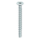 HECO MULTI MONTI plus F Vis d'ancrage, 7,5 x 60mm, Vis à béton, Tête fraisée, T-Drive, Zingué bleu, A2K, 200 pcs. (4x 48511)