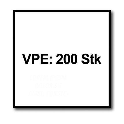 HECO TOPIX plus Vis à bois professionnelle 8,0 x 120 mm - 200 pièces (4x 61270)