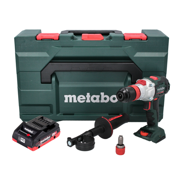 Metabo SB 18 LTX BL Q I Taladradora de percusión sin cable 18 V 130 Nm sin escobillas + 1x batería recargable 4,0 Ah + metaBOX - sin cargador