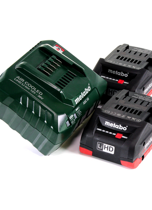 Taladro percutor a batería Metabo SB 18 LTX BL QI 18 V 130 Nm sin escobillas + 2 baterías 4,0 Ah + cargador + metaBOX