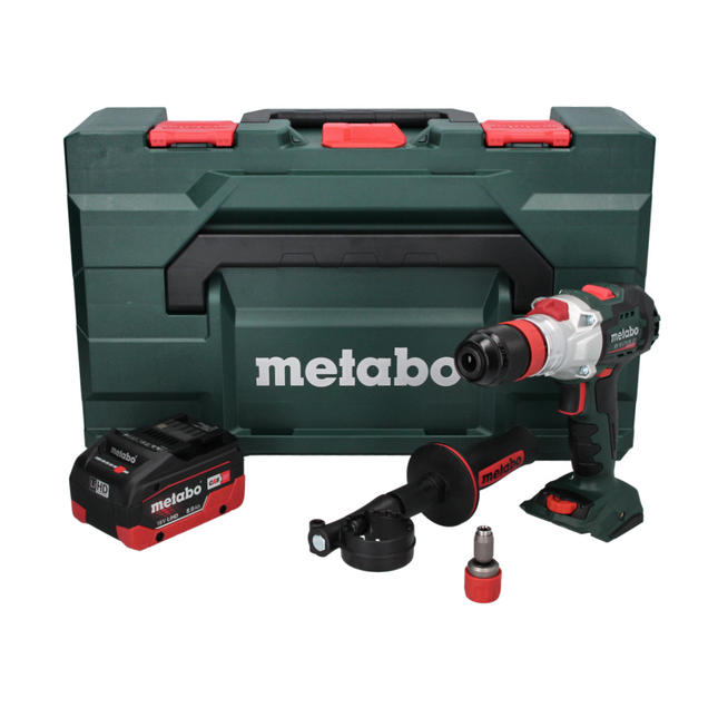Metabo SB 18 LTX BL Q I Taladradora de percusión sin cable 18 V 130 Nm sin escobillas + 1x batería recargable 8,0 Ah + metaBOX - sin cargador