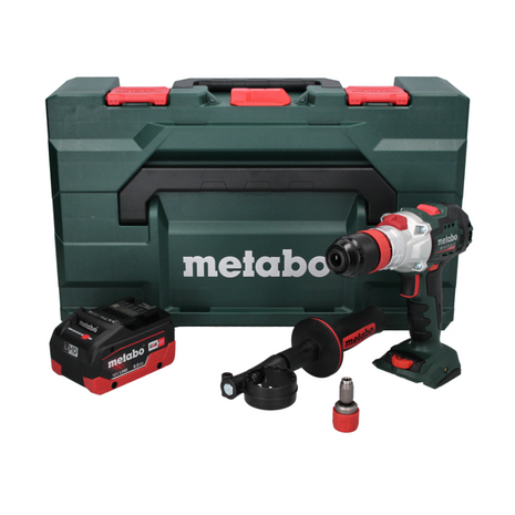 Metabo SB 18 LTX BL Q I 18 V Perceuse-visseuse à percussion sans fil 130 Nm brushless + 1x Batterie 8,0 Ah + Coffret metaBOX - sans chargeur