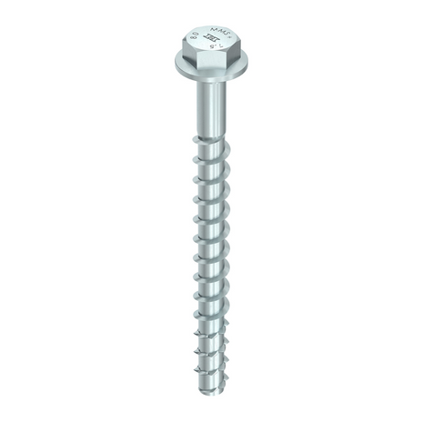 HECO MULTI MONTI plus SS anclaje de tornillo 6,0 x 60 mm 400 piezas (4x 48385) tornillo para hormigón, cabeza hexagonal, galvanizado azul, A2K