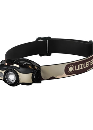 Linterna frontal LED Ledlenser MH4 400 lm IPX4 negro / arena (502152) + 1x batería + 1x cable de carga