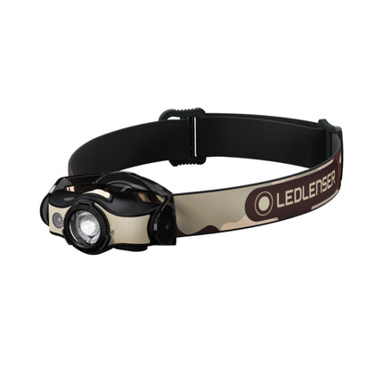 Linterna frontal LED Ledlenser MH4 400 lm IPX4 negro / arena (502152) + 1x batería + 1x cable de carga