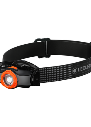 Linterna frontal LED Ledlenser MH5 400 lm IPX4 negro / naranja (502143) + 1x batería + 1x cable de carga