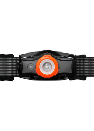 Linterna frontal LED Ledlenser MH5 400 lm IPX4 negro / naranja (502143) + 1x batería + 1x cable de carga