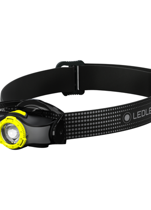 Linterna frontal LED Ledlenser MH5 400 lm IPX4 negro / amarillo (502144) + 1x batería + 1x cable de carga