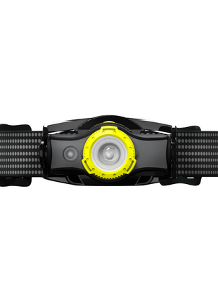 Linterna frontal LED Ledlenser MH5 400 lm IPX4 negro / amarillo (502144) + 1x batería + 1x cable de carga