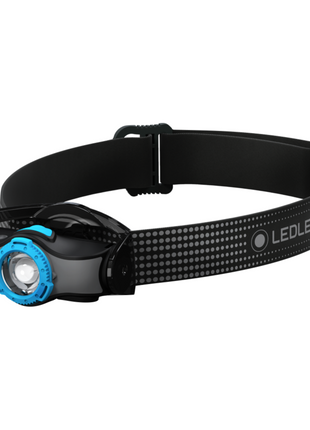 Ledlenser MH5 LED Stirnlampe 400 lm IPX4 Schwarz / Blau ( 502145 ) + 1x Akku + 1x Ladekabel