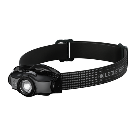 Ledlenser MH5 LED Lampe frontale 400 lm IPX4 Noir / Gris ( 502147 ) + 1x Batterie +Câble de charge