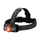 Linterna frontal LED Ledlenser MH7 600 lm IPX4 negro / naranja (502153) + 1x batería + 1x cable de carga