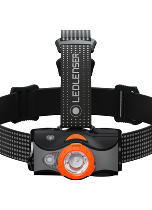 Linterna frontal LED Ledlenser MH7 600 lm IPX4 negro / naranja (502153) + 1x batería + 1x cable de carga