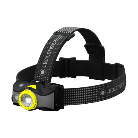 Linterna frontal LED Ledlenser MH7 600 lm IPX4 negro / amarillo (502154) + 1x batería + 1x cable de carga