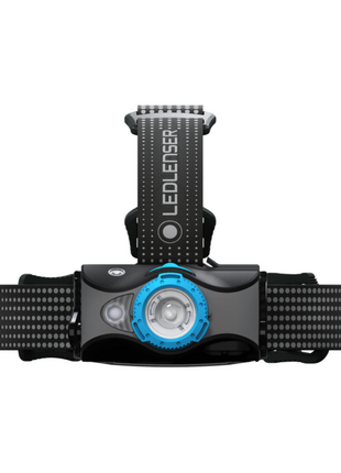 Linterna frontal LED Ledlenser MH7 600 lm IPX4 negro / azul (502155) + 1x batería + 1x cable de carga