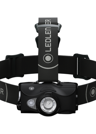 Linterna frontal LED Ledlenser MH8 600 lm IPX4 negra (502156) + 1x batería + 1x cable de carga