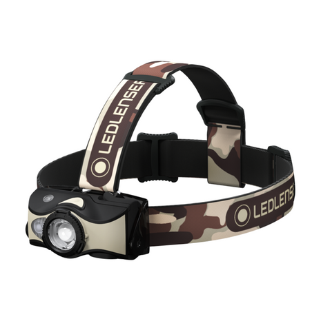 Ledlenser MH8 LED Lampe frontale 600 lm IPX4 Noir / sable ( 502157 ) + 1x Batterie + Câble de charge