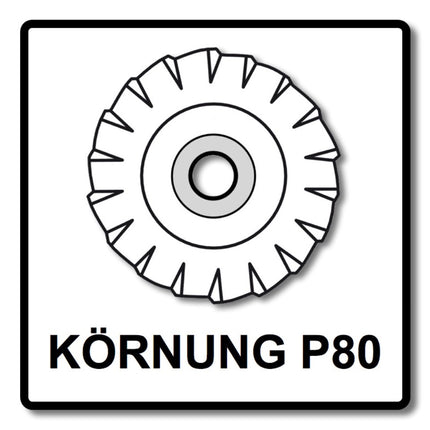 Mirka Abranet Max Disco de láminas T29 125 mm 22 mm ALOX 80 10 piezas (10x 8896700180) disco dentado para aluminio, materiales compuestos, pintura