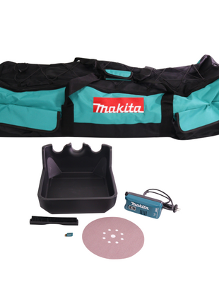 Makita DSL 800 ZX Akku Langhalsschleifer 18 V 225 mm Brushless + Zubehör + Tasche - ohne Akku, ohne Ladegerät