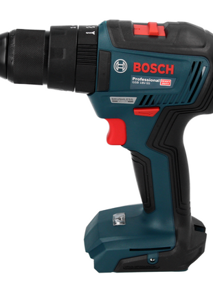 Bosch GSB 18V-55 Professional taladro percutor inalámbrico 18 V 55 Nm sin escobillas + 2 baterías 2,0 Ah + cargador + L-Boxx (06019H5370) + juego de puntas Bosch de 32 piezas en una robusta caja gris (2607017319)