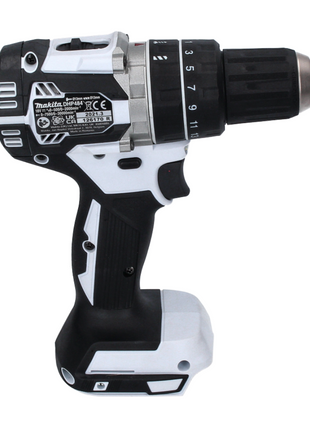 Makita DHP 484 RM W Taladro percutor inalámbrico 18 V 54 Nm sin escobillas blanco + 2x baterías 4,0 Ah + cargador