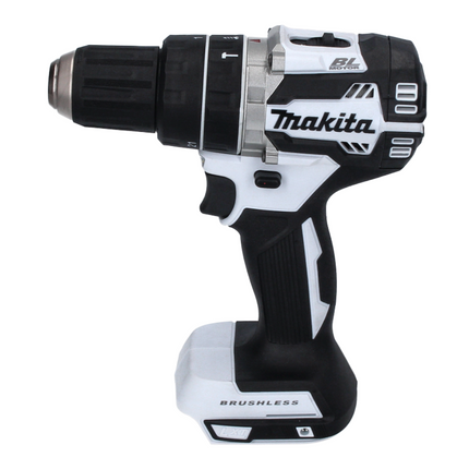 Makita DHP 484 ZJ W Taladro percutor inalámbrico 18 V 54 Nm sin escobillas blanco + Makpac - sin batería, sin cargador