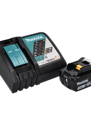 Makita DHP 484 RF1J W Taladro percutor inalámbrico 18 V 54 Nm sin escobillas blanco + 1x batería 3,0 Ah + cargador + Makpac