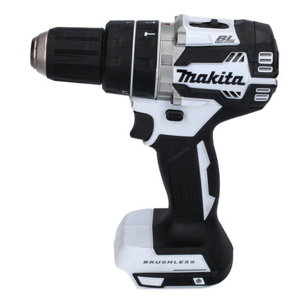 Makita DHP 484 T1J W Taladro percutor inalámbrico 18 V 54 Nm sin escobillas blanco + 1x batería 5,0 Ah + Makpac - sin cargador