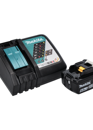 Makita DHP 484 RG1J W akumulatorowa wiertarko-wkrętarka udarowa 18 V 54 Nm bezszczotkowa biała + 1x akumulator 6,0 Ah + ładowarka + Makpac