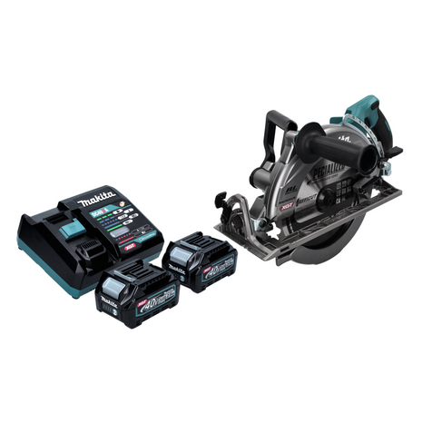 Sierra circular de mano a batería Makita RS 002 GD2 40 V máx. 260 mm sin escobillas + 2 baterías 2,5 Ah + cargador