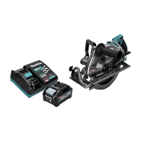 Makita RS 002 GM1 Akku Handkreissäge 40 V max. 260 mm Brushless + 1x Akku 4,0 Ah + Ladegerät